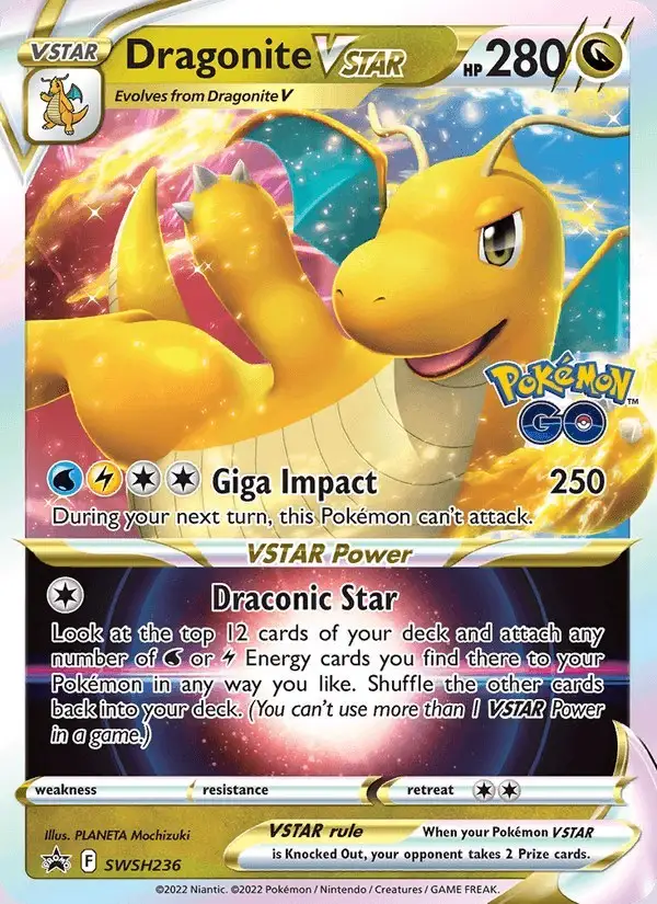 Dragonite VSTAR #SWSH236 SWSH Black Star Promos PSA 10
