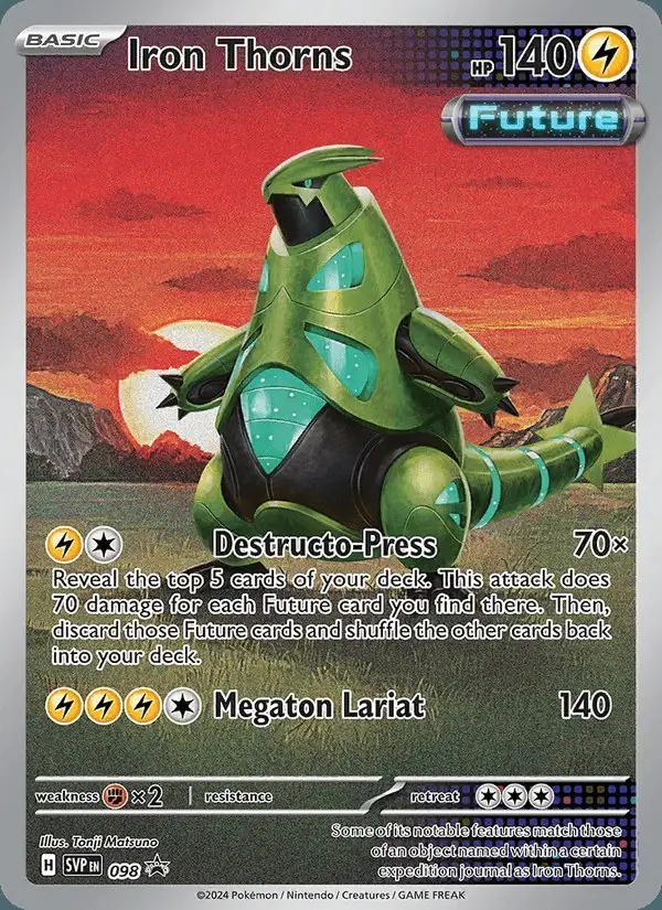 Iron Thorns #098 SVP Black Star Promos PSA 10