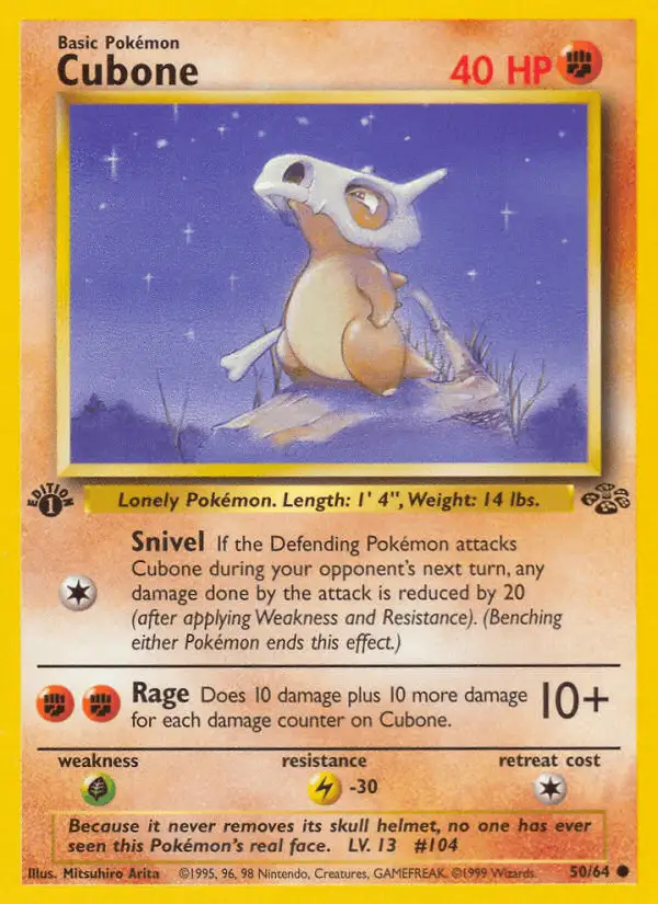 Cubone #50 Jungle PSA 10
