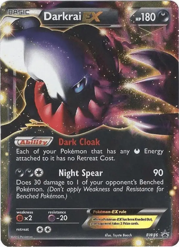 Darkrai-EX #BW46 BW Black Star Promos PSA 10