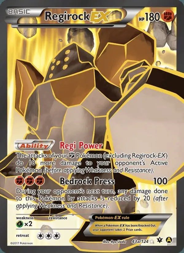 Regirock EX #43 Fates Collide PSA 10