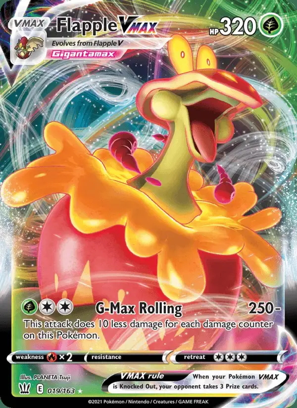 Flapple VMAX #19 Battle Styles PSA 10