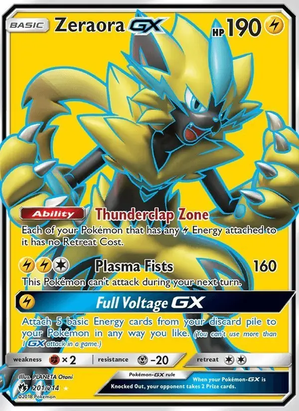 Zeraora GX #201 Lost Thunder PSA 10