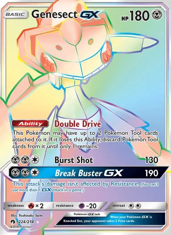 Genesect GX #224 Lost Thunder PSA 10