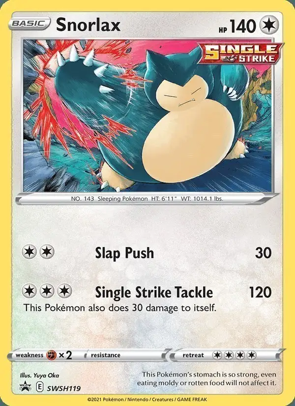 Snorlax #SWSH119 SWSH Black Star Promos PSA 10