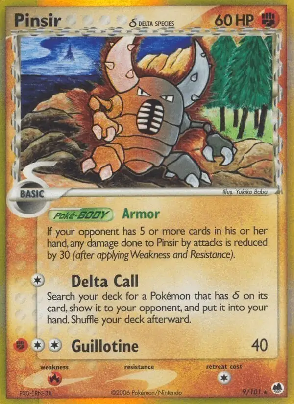 Pinsir δ #9 Dragon Frontiers PSA 10