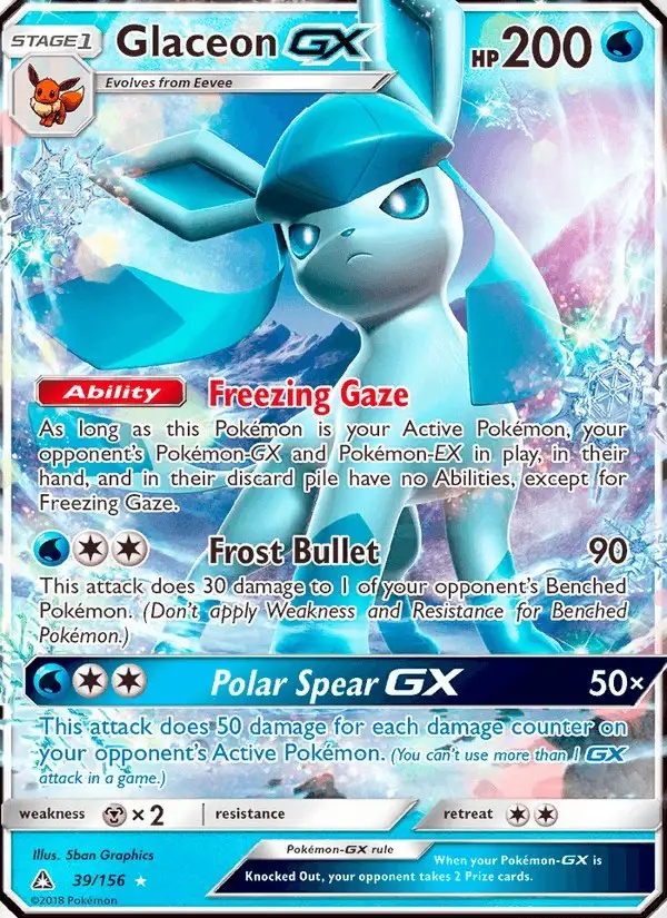 Glaceon GX #39 Ultra Prism PSA 10