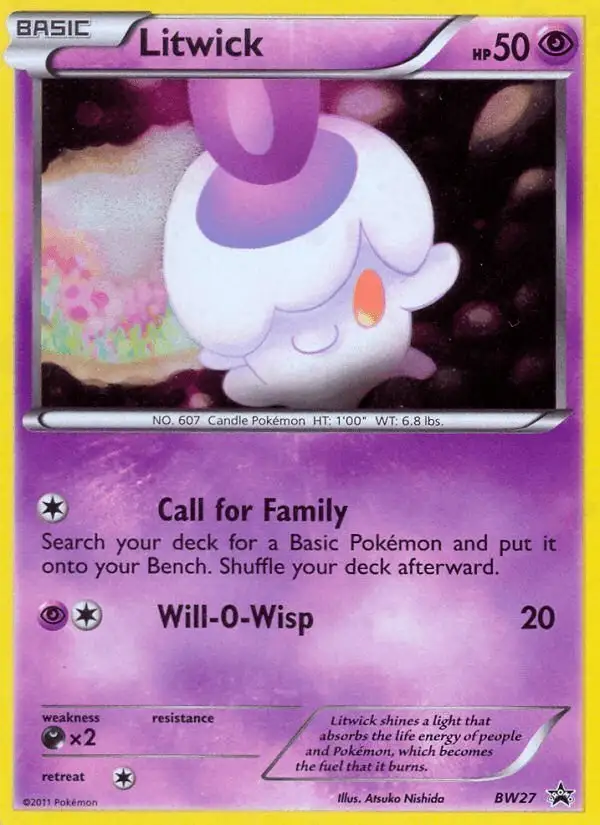 Litwick #BW27 BW Black Star Promos PSA 10