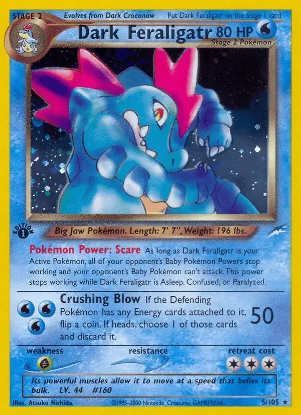 Dark Feraligatr #5 Neo Destiny PSA 10