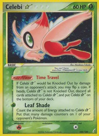 Celebi ☆ #100 Crystal Guardians PSA 10