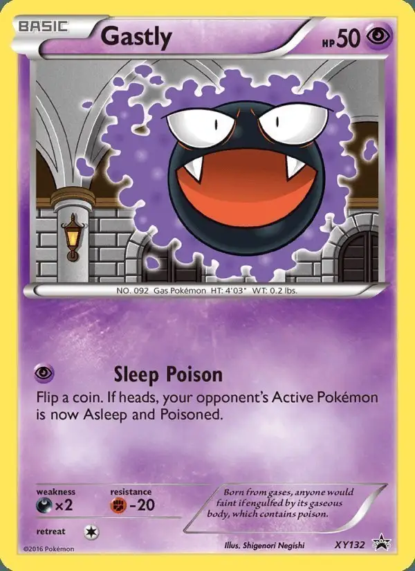 Gastly #XY132 XY Black Star Promos PSA 10