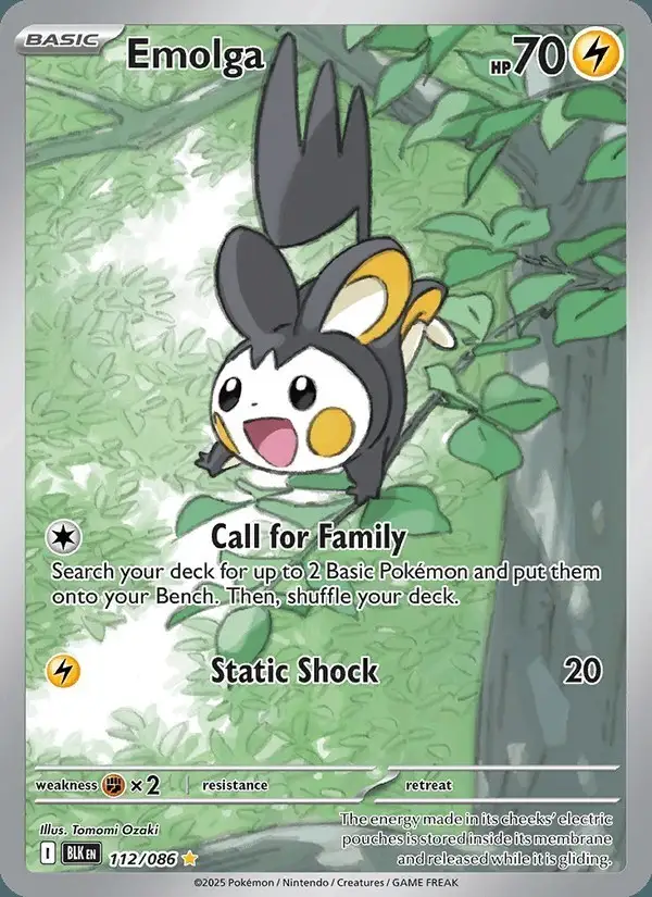 Emolga #112 Black Bolt PSA 10