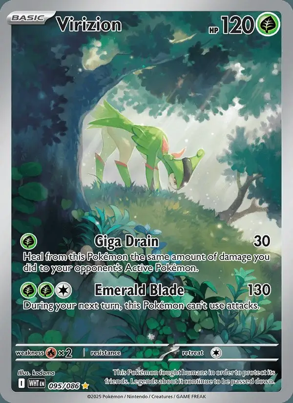 Virizion #095 White Flare PSA 10