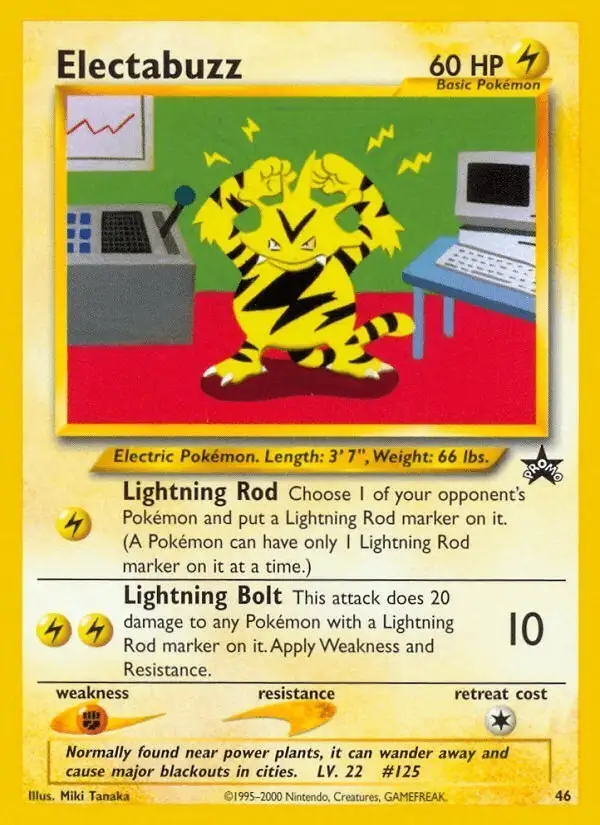 Electabuzz #46 Wizards Black Star Promos PSA 10