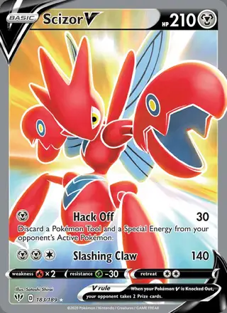 Scizor V #183 Darkness Ablaze PSA 10