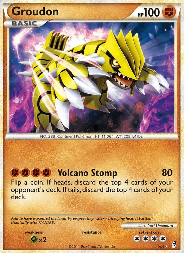 Groudon #SL4 Call of Legends PSA 10