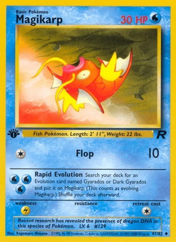 Magikarp #47 Team Rocket PSA 10