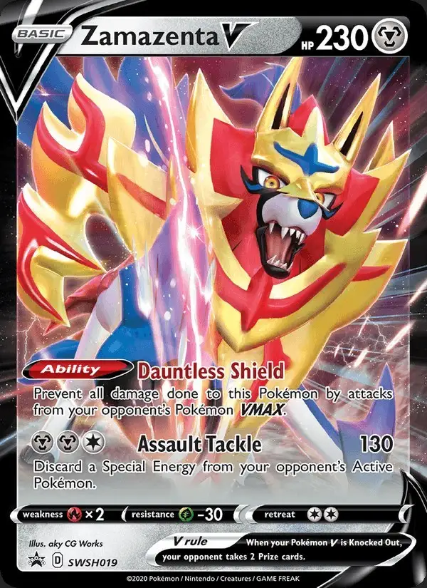 Zamazenta V #SWSH019 SWSH Black Star Promos PSA 10