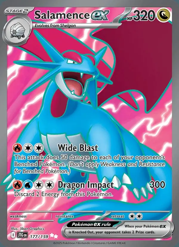 Salamence ex #177 Journey Together PSA 10