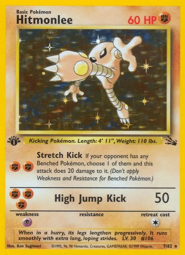Hitmonlee #7 Fossil PSA 10
