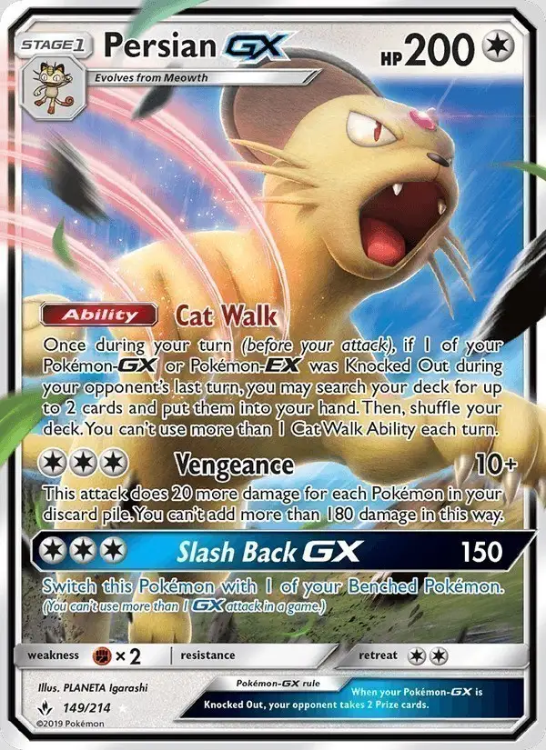Persian GX #149 Unbroken Bonds PSA 10