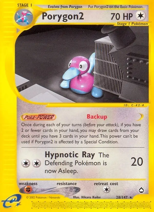 Porygon2 #28 Aquapolis PSA 10
