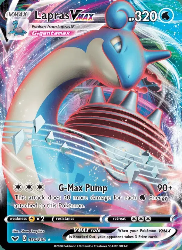Lapras VMAX #50 Sword & Shield PSA 10
