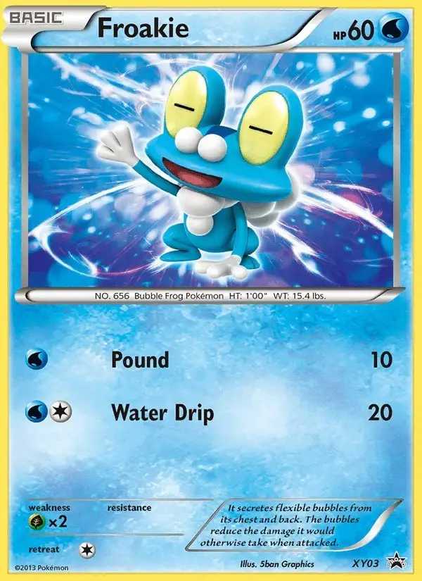 Froakie #XY03 XY Black Star Promos PSA 10