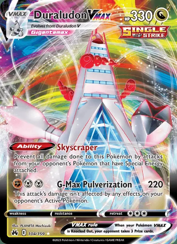 Duraludon VMAX #104 Crown Zenith PSA 10