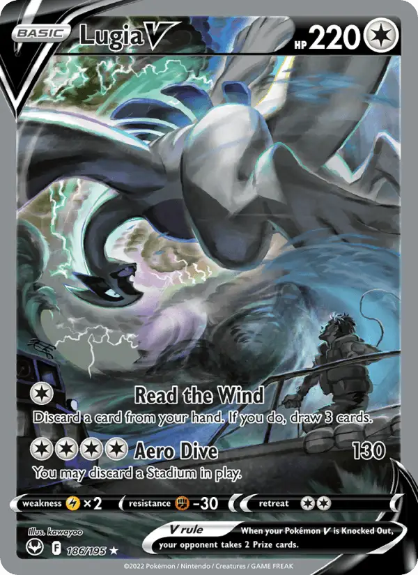 Lugia V (Full Art) #186 Silver Tempest PSA 10