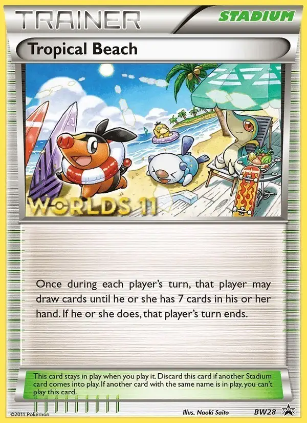 Tropical Beach #BW28 BW Black Star Promos PSA 10