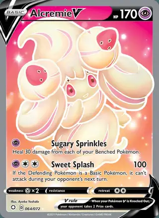 Alcremie V #64 Shining Fates PSA 10