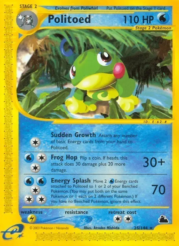 Politoed #25 Skyridge PSA 10