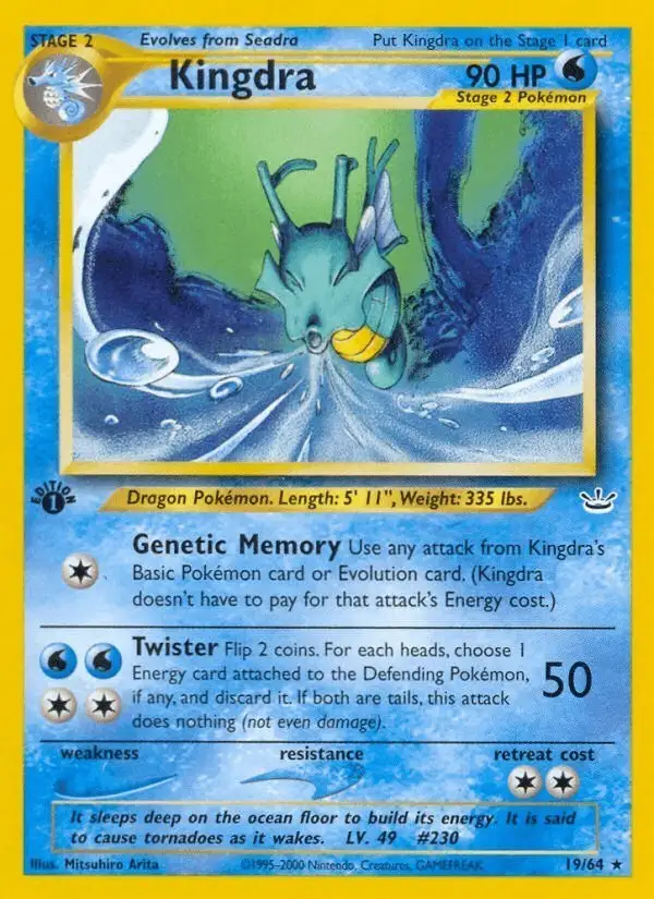 Kingdra #19 Neo Revelation PSA 10