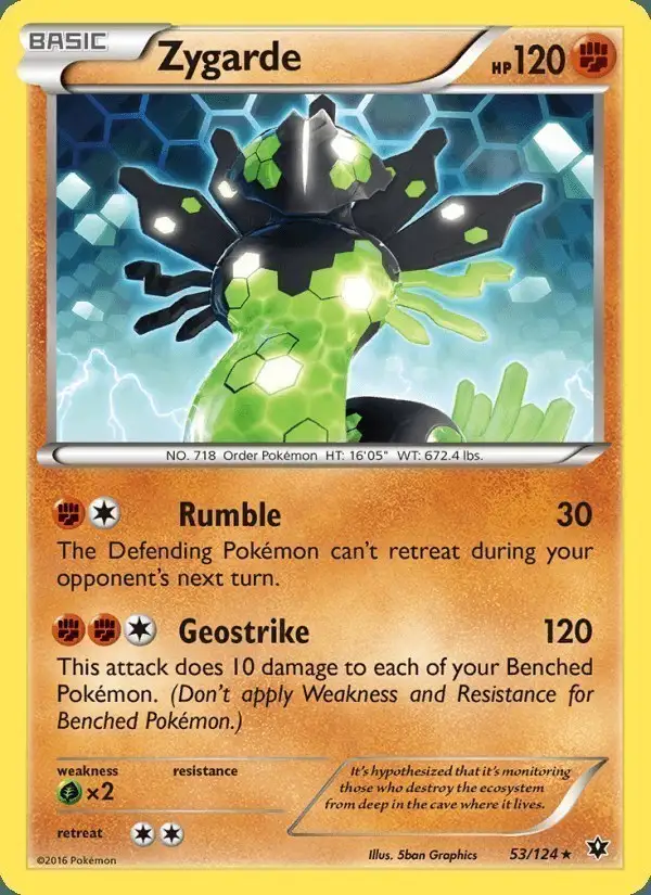 Zygarde #53 Fates Collide PSA 10