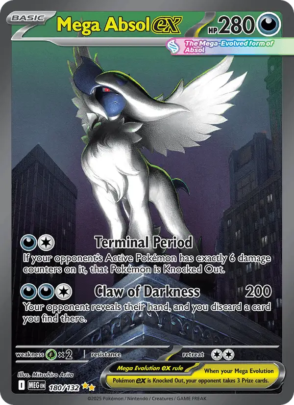 Mega Absol ex #180 Mega Evolution PSA 10