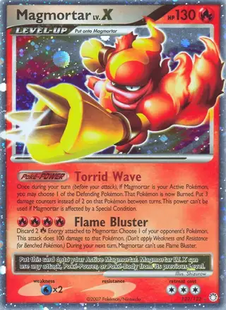 Magmortar #123 Mysterious Treasures PSA 10