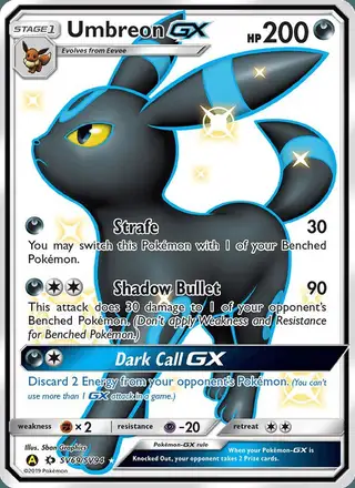 Umbreon-GX #SV69 Hidden Fates Shiny Vault PSA 10