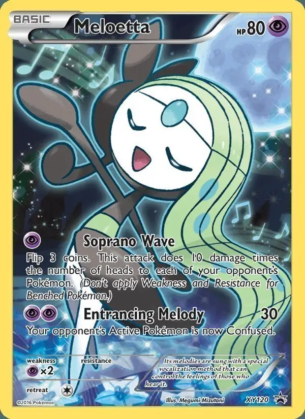 Meloetta #XY120 XY Black Star Promos PSA 10