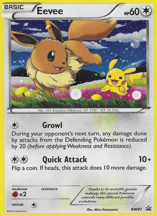 Eevee #BW97 BW Black Star Promos PSA 10