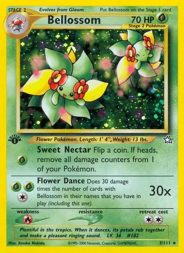 Bellossom #3 Neo Genesis PSA 10