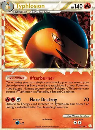 Typhlosion #110 HeartGold SoulSilver PSA 10