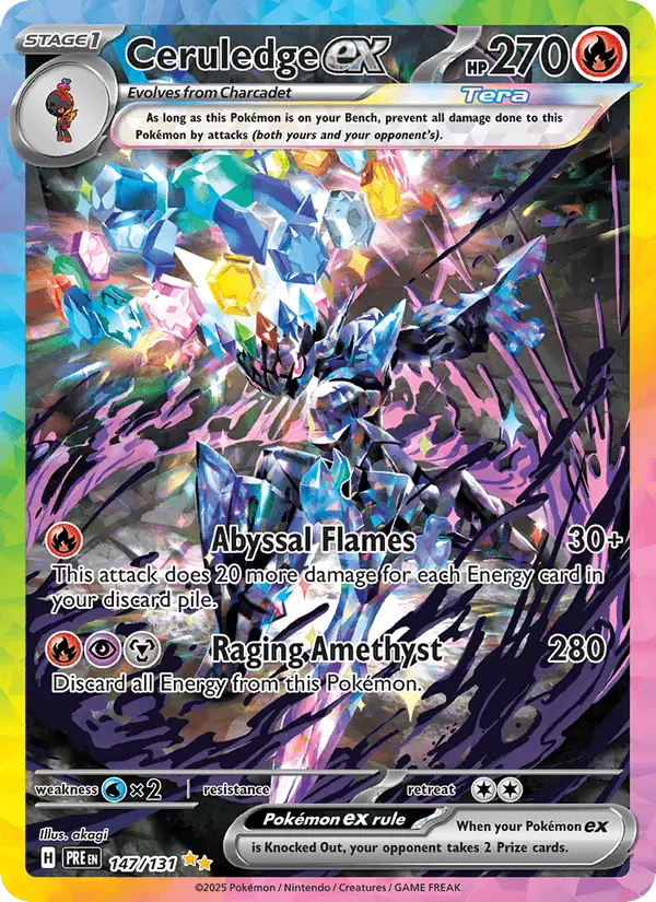 Ceruledge ex #147 Prismatic Evolutions PSA 10