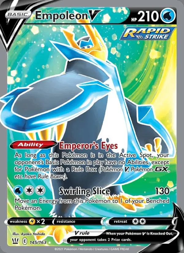 Empoleon V #145 Battle Styles PSA 10