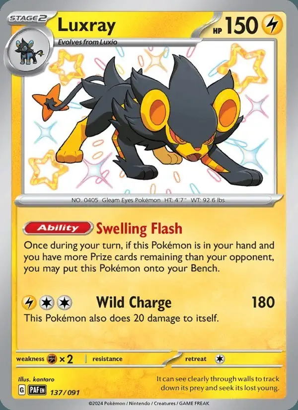 Luxray #137 Paldean Fates PSA 10