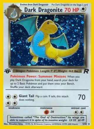 Dark Dragonite #5 Team Rocket PSA 10