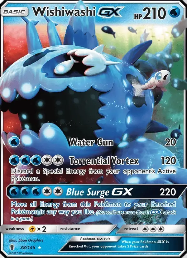 Wishiwashi GX #38 Guardians Rising PSA 10