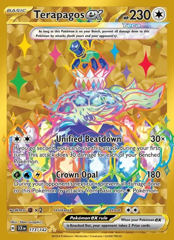 Terapagos ex #173 Stellar Crown PSA 10