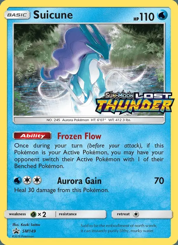 Suicune #SM149 SM Black Star Promos PSA 10