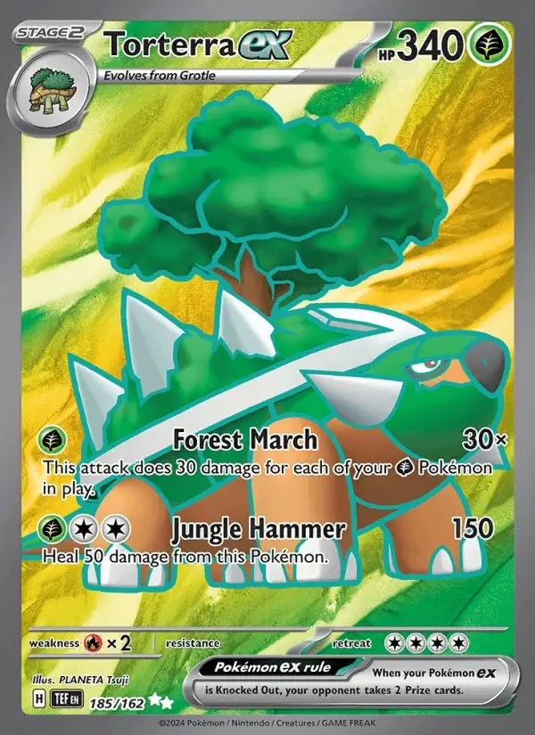 Torterra ex #185 Temporal Forces PSA 10